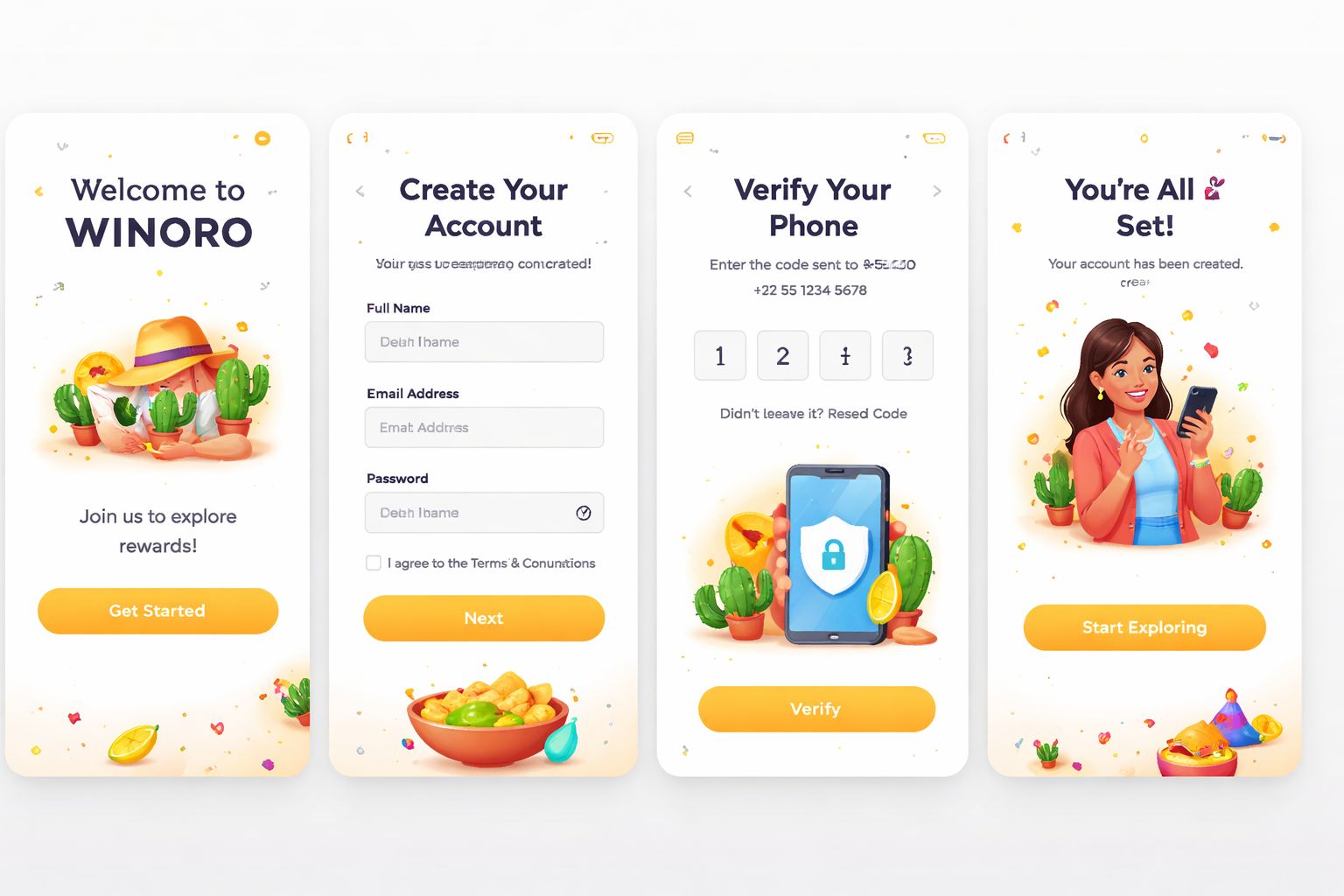 Registro de usuario y configuración de cuenta WINORO